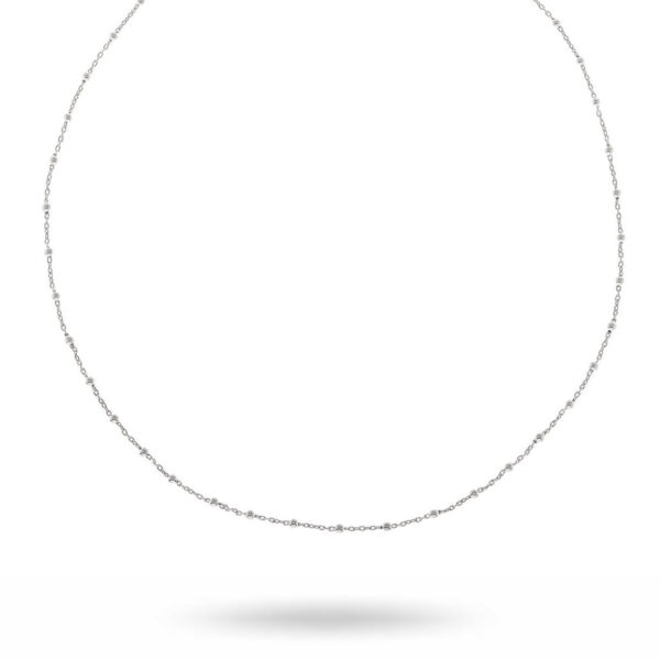 CU Jewellery – Two beaded halsband, Silver