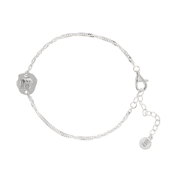 CU Jewellery – Two Elephant armband, Silver