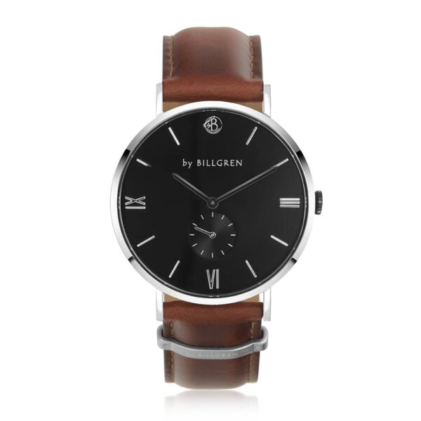 By Billgren – Gustaf Black/Brown leather, klocka