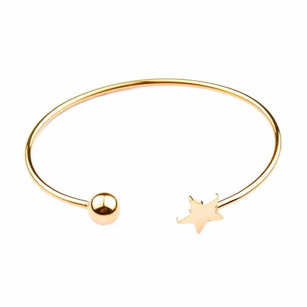 Seven/East – Star armband, guld