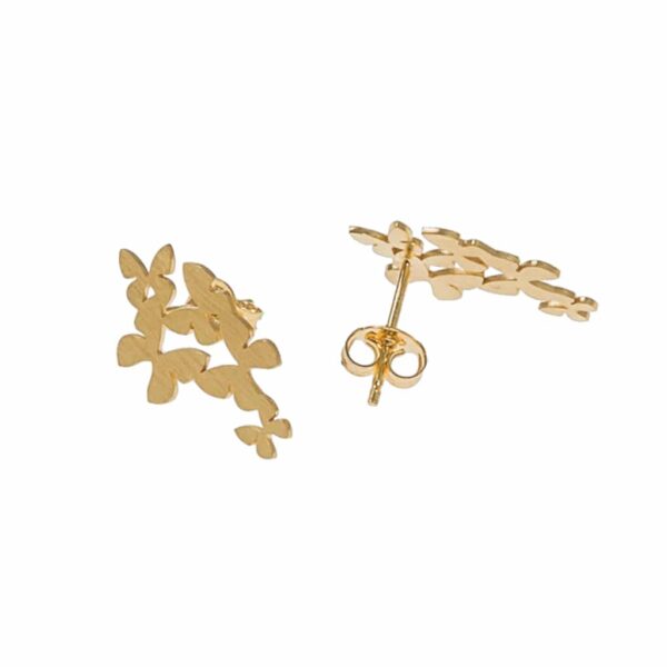 CU Jewellery – Butterfly Flock örhängen, guld