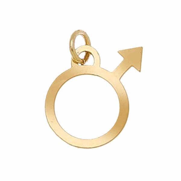 CU Jewellery – Symbolberlock, guld – Mars Big ♂