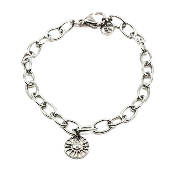 Seven/East – Sun Amulet Armband, Silver