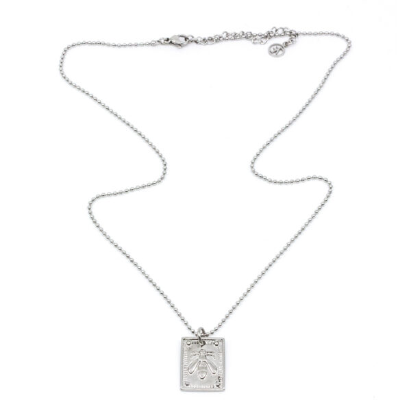 Seven/East – Bee Amulet Halsband, Silver