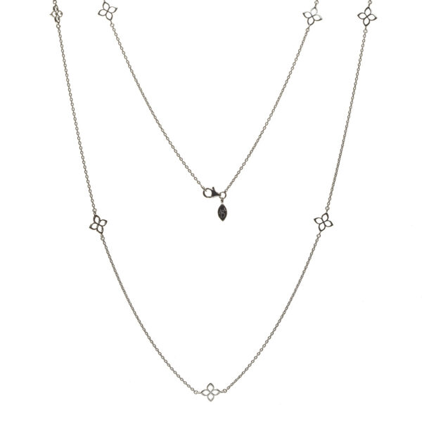 Anna & Deià – Florence Långt Halsband, silver