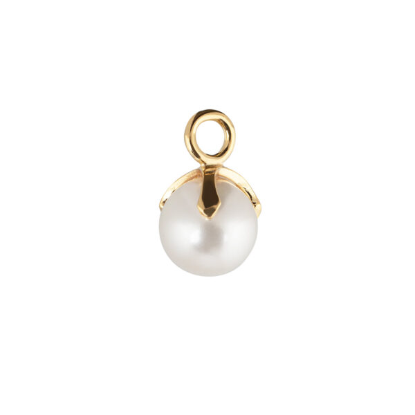CU Jewellery – Letters Pearl pendant, guld