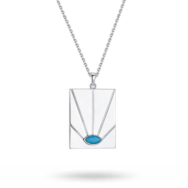 Pantolin Bagatelle - Sunrise halsband, silver