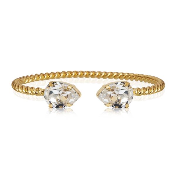 CAROLINE SVEDBOM – MINI DROP ARMBAND, GULD/KRISTALL
