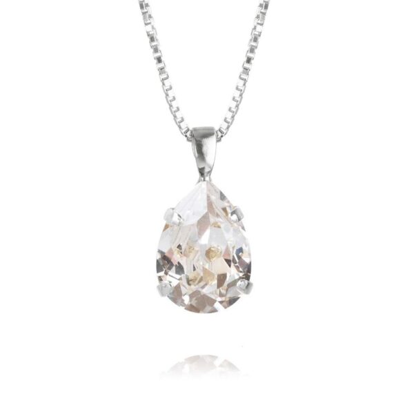 CAROLINE SVEDBOM – MINI DROP HALSBAND, KRISTALL/RODIUM