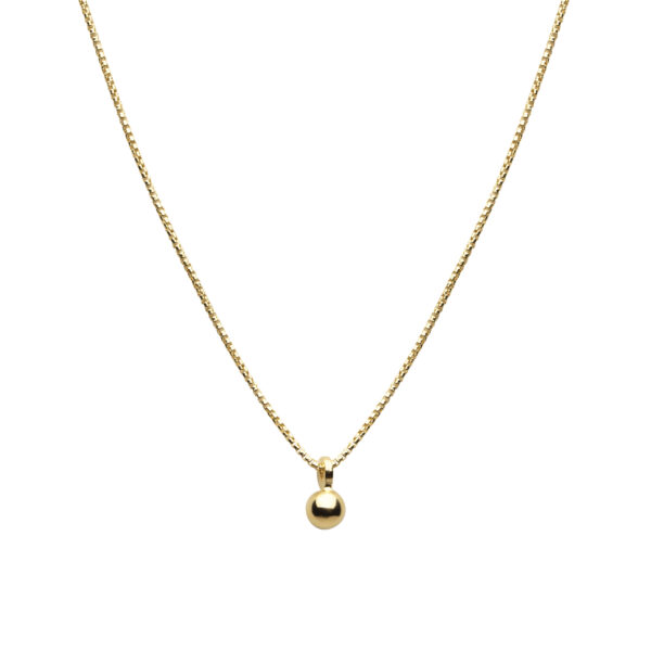 CU – Saint pendant halsband, guld