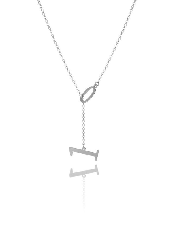 David & Martin – Slip-through Numbers Halsband, silver