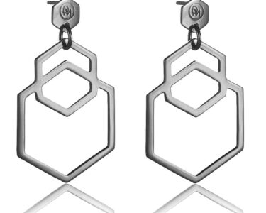 Dam geometric cell silver