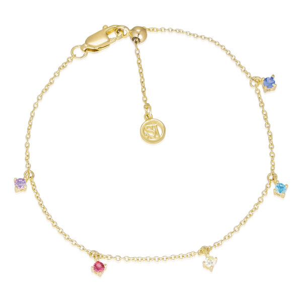 SIF JAKOBS – ELLERA PICCOLO ARMBAND, GULD/MULTI