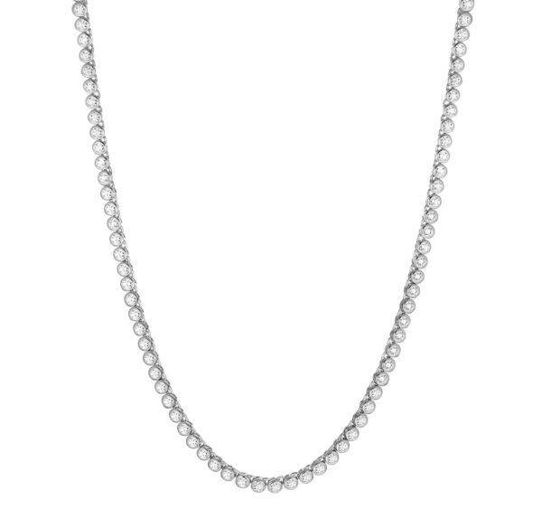 SIF JAKOBS – SARDINIEN GRANDE HALSBAND, SILVER/KRISTALL