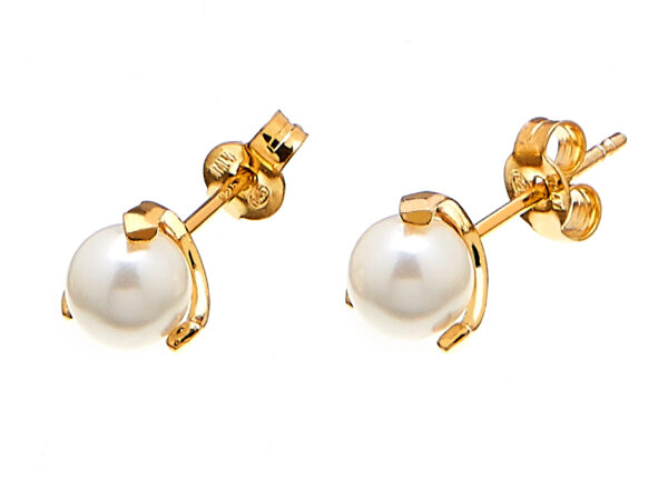 CU – PEARL STUD ÖRHÄNGEN, GULD