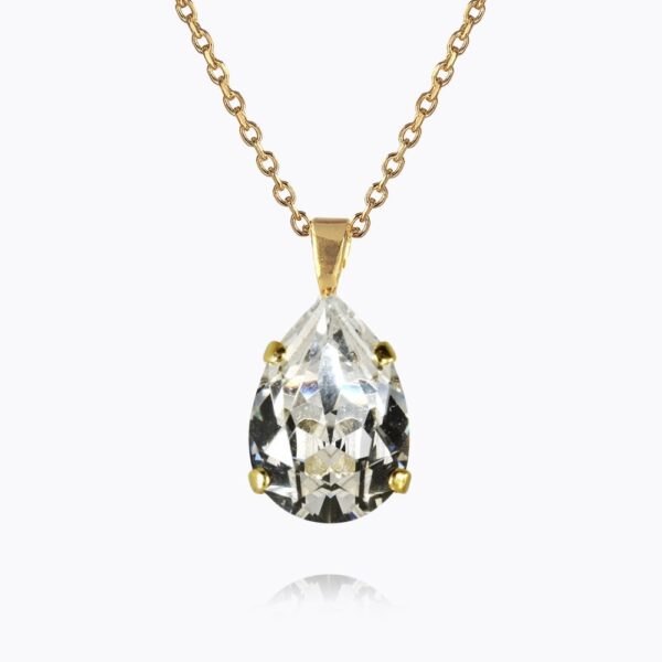 CAROLINE SVEDBOM – MINI DROP HALSBAND, KRISTALL/GULD