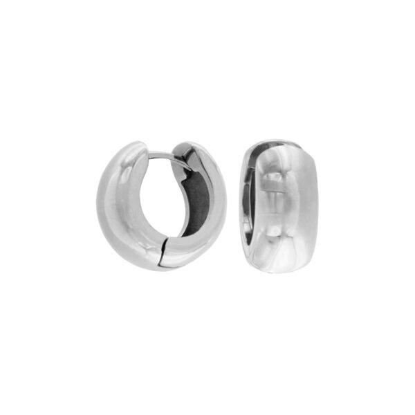 Dansk Copenhagen – Flora Waterproof Chunky Huggie örhängen, silver