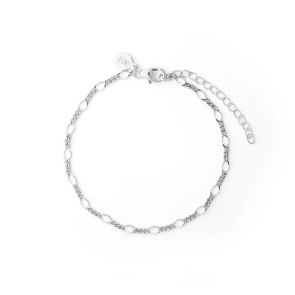 CU Jewellery – Letters figaro brace silver