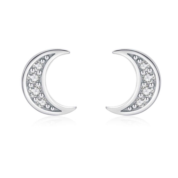 Pantolin Bagatelle - Luna Studs, silver