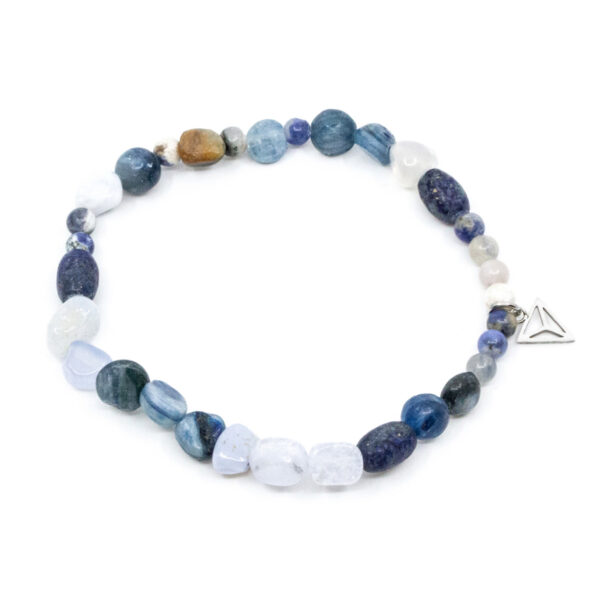 Single Beads Armband Blå