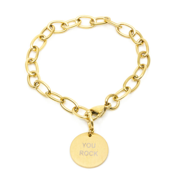 Bigger You Rock Armband Guld