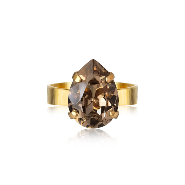 Caroline Svedbom - Mini Drop Ring Guld | Greige