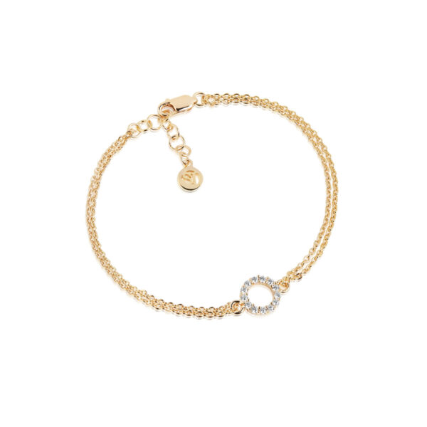 Biella Piccolo Armband | Guld | Vita Zirkoner