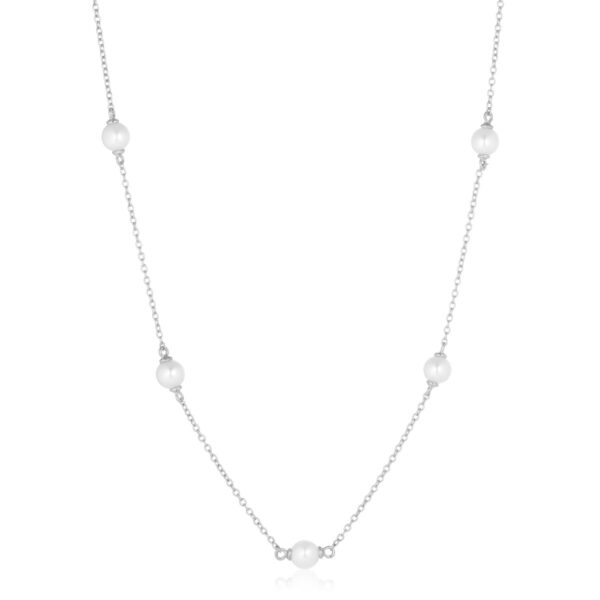 Padua Cinque Halsband | Silver | Sötvattenspärla